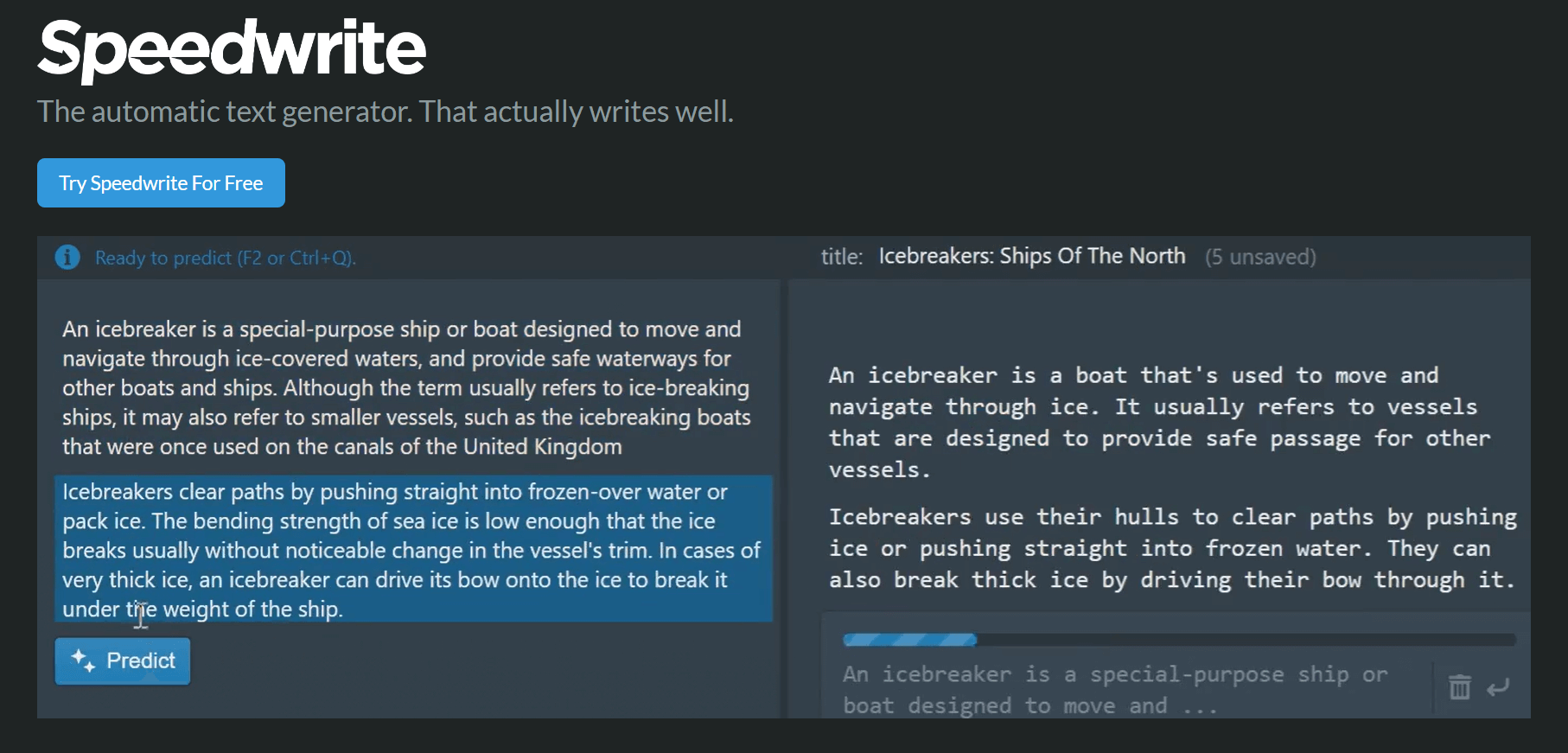 Top 10 Speedwrite Alternatives for Content Creation in 2022